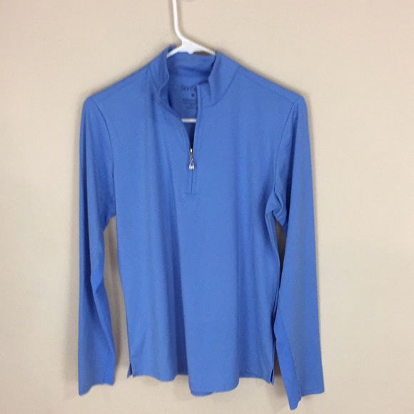 SanSoleil Women’s Sunglow UV 50 Quarter Zip Long Sleeve Top Size Medium - Picture 6 of 16